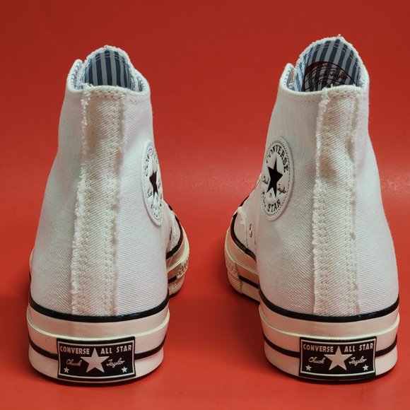 Converse Chuck 70 Hi 'Summer Denim' 171892C White/Egret/Black Size Men's 9.5 - Picture 4 of 12